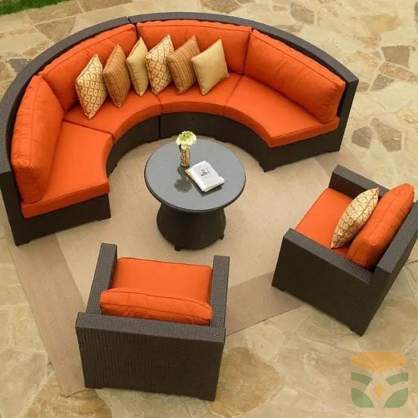 Stylish Garden Furniture Set – Outdoor Dining & Lounge Furniture, Weather-Resistant, Complete with Cushions